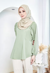 ZENIA EXECUTIVE BLOUSE (DUSTY GREEN)